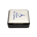 ADA Compliant BEA 4.75" Square Push to Open Wireless Push Plate (Text & Accessibility Logo, 900 MHz) - 10EMS4751-900