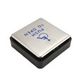 ADA Compliant BEA 4.75" Square Push to Open Wireless Push Plate (Text & Accessibility Logo, 900 MHz) - 10EMS4751-900