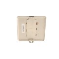 ADA Compliant BEA 4.75" Square Push to Open Wireless Push Plate (Text & Accessibility Logo, 433 MHz) - 10EMS4751