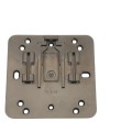 ADA Compliant BEA 4.75" Square Push to Open Wireless Push Plate (Text & Accessibility Logo, 433 MHz) - 10EMS4751