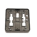 ADA Compliant BEA 4.75" Square Push to Open Wireless Push Plate (Text & Accessibility Logo, 433 MHz) - 10EMS4751