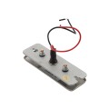 BEA Stainless Steel Push Plate Jamb - "Push to Open" Text & Accessibility Logo2 Stud w/ Boot - 10PBJM1