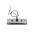 BEA Stainless Steel Push Plate Jamb - "Push to Open" Text & Accessibility Logo2 Stud w/ Boot - 10PBJM1