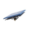 ADA Compliant BEA 4.75" Square Stainless Steel Push to Open Push Plate (Text & Blue Accessibility Logo) - 10PBS1B