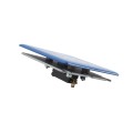 ADA Compliant BEA 4.75" Square Stainless Steel Push to Open Push Plate (Text & Blue Accessibility Logo) - 10PBS1B
