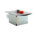 Exterior Flush Mount Keyswitch w/ Changeable Core Cylinder and Stop Button - MMTC 1KFSX-CC (Keyswitches)