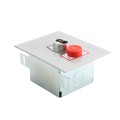 Exterior Flush Mount Keyswitch S-Type w/ Large Format Cylinder and Stop Button