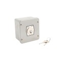 Surface Mount On-Off Keyswitch with Changeable Core Cylinder (20 amp @125V AC Or 15 amp @ 250V AC)