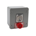 MMTC Exterior Surface Mount Open-Close-Stop Keyswitch with Lockout (Keyed Alike) - 1KXS-KA