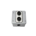 Two Button Exterior Surface Mounted Control Station (NEMA 4 - 6 amp @ 125/250V AC) Aluminum - MMTC 2BX