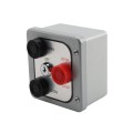 Three Button Exterior Open-Close-Stop Surface Mount with Lockout Control, Keyed Alike (NEMA 4) - MMTC 3BXL-KA