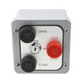 NEMA 4 Three Button Exterior Control w Lockout Surface Mount - MMTC 3BXL
