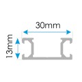 Bircher 13/16" (30 mm) Aluminum Mounting Profile (Sold Per Foot)