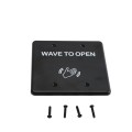 BEA MS31 Faceplate Magic Switch Double Gang "Push to Open" Text & Hand Wave Logo - 70-5841