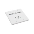 BEA MS31 Faceplate Magic Switch Double Gang "Push to Open" Text & Hand Wave Logo - White - 70-5847