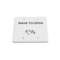 BEA MS31 Faceplate Magic Switch Double Gang "Push to Open" Text & Hand Wave Logo - White - 70-5847