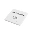 BEA MS31 Faceplate Magic Switch Double Gang "Push to Open" Text & Hand Wave Logo - White - 70-5847