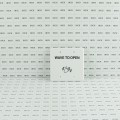 BEA MS31 Faceplate Magic Switch Double Gang "Push to Open" Text & Hand Wave Logo - White - 70-5847