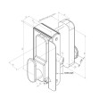 AES Gatemaster Superlock Surface Fixed Digital Lock, Single Sided, Left Hand,Outward Opening - BDGSWLO