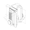 AES Gatemaster Superlock Surface Fixed Digital Lock, Left Hand Orientation - BDGWL