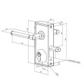 AES Gatemaster Standard Superlock for 10-30mm Gates, Black Plain Handle Style - BLD1030P