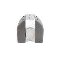 Universal Heavy-Duty Safety Cantilever Gate Roller Cover Guard w/ Bracket for Top And Bottom Rollers (Polyethylene)
