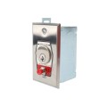 Flush Mount Open-Close Keyswitch with Changeable Core Cylinder