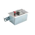 Flush Mount One Button Open-Close Keyswitch with Best Core Mortise Cylinder (NEMA 1 - 15 amp @ 125/250V AC) - MMTC HBFST-BC (Keyswitches)