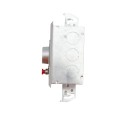 Flush Mount One Button Open-Close Keyswitch with Best Core Mortise Cylinder (NEMA 1 - 15 amp @ 125/250V AC) - MMTC HBFST-BC