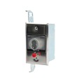 Flush Mount One Button Open-Close Keyswitch with Best Core Mortise Cylinder (NEMA 1 - 15 amp @ 125/250V AC) - MMTC HBFST-BC (Keyswitches)