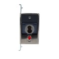 Flush Mount Keyswitch with Best Core Cylinder (NEMA 1 - 15 amp @ 125/250V AC) - MMTC HBFST-SLF (Keyswitches)