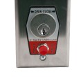 One Button Exterior Flush Mount Keyswitch with Stop Button - MMTC HBFSX