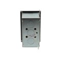 Flush Mount Keyswitch with Changeable Core Cylinder and Stop Button (NEMA 1 - 15 amp @ 125/250V AC) - MMTC HBFSX-CC