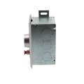Flush Mount Keyswitch with Changeable Core Cylinder and Stop Button (NEMA 1 - 15 amp @ 125/250V AC) - MMTC HBFSX-CC