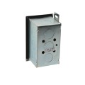 Flush Mount Keyswitch with Changeable Core Cylinder and Stop Button (NEMA 1 - 15 amp @ 125/250V AC) - MMTC HBFSX-CC
