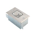 Flush Mount Keyswitch with Changeable Core Cylinder (NEMA 1 - 15 amp @ 125/250V AC) - MMTC HBFX-CC