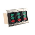 Three Gang, Three Button Surface Mounted Open-Close-Stop Control (NEMA 1) - MMTC LCE-3-3G