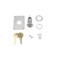 Residential Metal Keyswitch Complete with Cylinder, Mounting Plate, and all Hardware - MMTC MKS-1