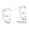 Miller Edge OptiGuard Monitored Thru-Beam Photo Eye With Mounting Bracket and Hood (Photo Eyes)