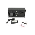 AES 1-Button Opyn Pro IP Callbox with Keypad & Proximity 125k Reader (Powder-Coated, Pedestal Mounted) - OPYN-PRO-IP-PBK-US