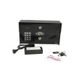 AES 1-Button Opyn Pro IP Callbox with Keypad & Proximity 125k Reader (Powder-Coated, Pedestal Mounted) - OPYN-PRO-IP-PBK-US