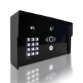 AES 1-Button Opyn Pro IP Callbox with Keypad & Proximity 125k Reader (Powder-Coated, Imperial Mount) - OPYN-PRO-IP-IBK-US
