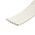 GateArms+ 10 ft. Barrier Arm Protective Bottom Padding With Adhesive Backing - White