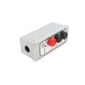 Three Button Exterior Surface Mount with Lockout Control (NEMA 4 - 6 amp @ 125/250V AC) Aluminum - MMTC PBTL-3