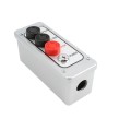 Three Button Exterior Surface Mount with Lockout Control (NEMA 4 - 6 amp @ 125/250V AC) Aluminum - MMTC PBTL-3