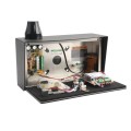 AES Cellcom PRIME7 Imperial Pedestal Mount 4G Cellular Intercom with Keypad Pictured Open Showing Wiring