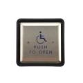 ADA Compliant BEA 4.5" Square Push Plate Kit 433 MHz Wireless (2 Plates, 2 Transmitters, 1 Receiver) - PUSH-PLATE-45S-433
