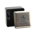 ADA Compliant BEA 4.5" Square Push Plate Kit 433 MHz Wireless (2 Plates, 2 Transmitters, 1 Receiver) - PUSH-PLATE-45S-433
