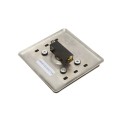 ADA Compliant BEA 4.5" Square Push Plate Kit 433 MHz Wireless (2 Plates, 2 Transmitters, 1 Receiver) - PUSH-PLATE-45S-433