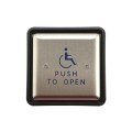 ADA Compliant BEA 4.5" Square Push Plate Kit 900 MHz Wireless (2 Plates, 2 Transmitters, 1 Receiver) - PUSH-PLATE-45S-900